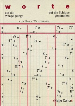 Cover Worte - auf die Waage gelegt, auf die Schippe genommen