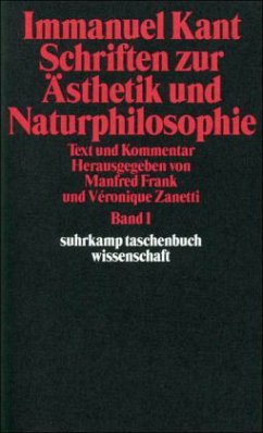Schriften zur Ästhetik und Naturphilosophie, 3 Teile - Kant, Immanuel