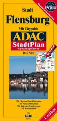 Cover ADAC StadtPlan, spezialgefaltet Flensburg
