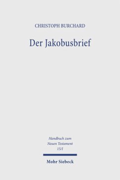 Der Jakobusbrief / Der Jakobusbrief / Handbuch zum Neuen Testament 15/1 - Burchard, Christoph