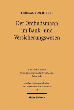 Der Ombudsmann im Bank- und Versicherungswesen - Hippel, Thomas von