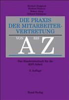 Cover Praxis der Mitarbeitervertretung von A bis Z