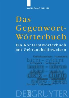 Das Gegenwort-Wörterbuch - Müller, Wolfgang