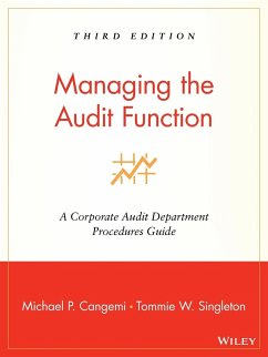 Managing the Audit Function - Cangemi, Michael P.; Singleton, Tommie