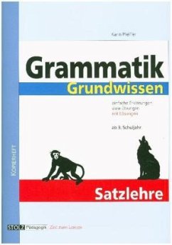 Satzlehre / Grammatik Grundwissen 2 - Pfeiffer, Karin