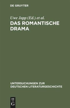 Das romantische Drama - Japp, Uwe / Scherer, Stefan / Stockinger, Claudia (Hgg.)