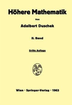 Vorlesungen über höhere Mathematik - Duschek, Adalbert