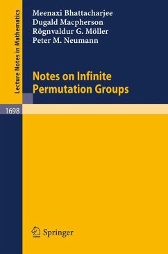 Notes on Infinite Permutation Groups - Bhattacharjee, Meenaxi; Neumann, Peter M.; Macpherson, Dugald; Möller, Rögnvaldur G.