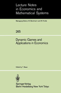 Dynamic Games and Applications in Economics - Basar