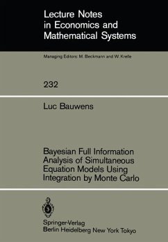 Bayesian Full Information Analysis of Simultaneous Equation Models Using Integration by Monte Carlo - Bauwens, L.