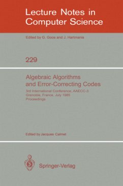 Algebraic Algorithms and Error-Correcting Codes - Calmet
