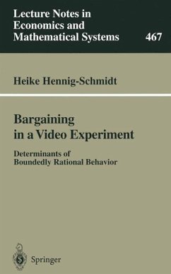 Bargaining in a Video Experiment - Hennig-Schmidt, Heike