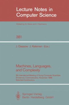Machines, Languages, and Complexity - Dassow, Jürgen / Kelemen, Jozef (eds.)