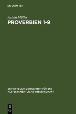 Proverbien 1-9 - Müller, Achim