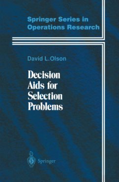 Decision Aids for Selection Problems - Olson, David L.