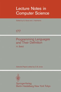 Programming Languages and their Definition - Bekic, H.