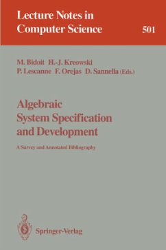 Algebraic System Specification and Development - Bidoit