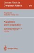 Algorithms and Computation - Bild 1