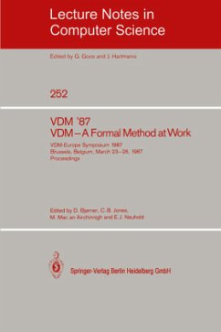 VDM '87. VDM - A Formal Method at Work - Bjorner