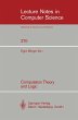 Computation Theory and Logic - Bild 1