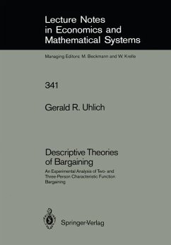 Descriptive Theories of Bargaining - Uhlich, Gerald R.