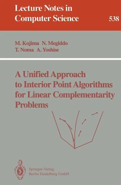 Cover A Unified Approach to Interior Point Algorithms for Linear Complementarity Problems