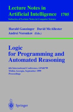 Logic Programming and Automated Reasoning - Ganzinger, Harald / McAllester, David / Voronkov, Andrei (eds.)