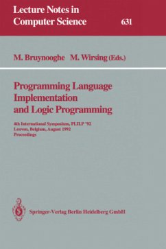 Programming Language Implementation and Logic Programming - Bruynooghe, Maurice / Wirsing, Martin (eds.)