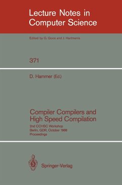 Compiler Compilers and High Speed Compilation - Hammer, Dieter (ed.)