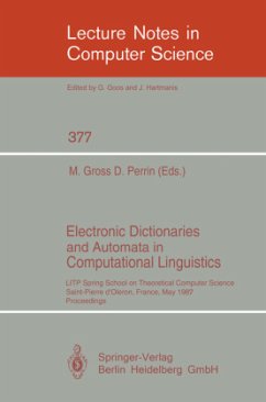 Electronic Dictionaries and Automata in Computational Linguistics
