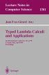 Typed Lambda Calculi and Applications - Bild 1