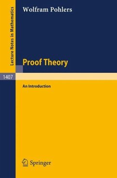 Proof Theory - Pohlers, Wolfram