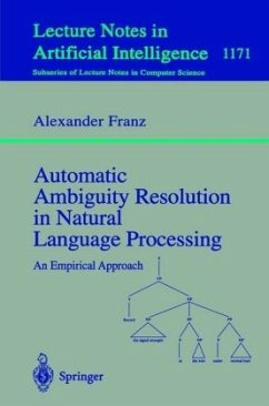 Automatic Ambiguity Resolution in Natural Language Processing - Franz, Alexander