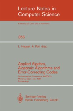 Applied Algebra, Algebraic Algorithms and Error-Correcting Codes - Huguet, Llorenc / Poli, Alain (eds.)