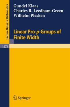 Linear Pro-p-Groups of Finite Width - Klaas, Gundel;Leedham-Green, Charles R.;Plesken, Wilhelm