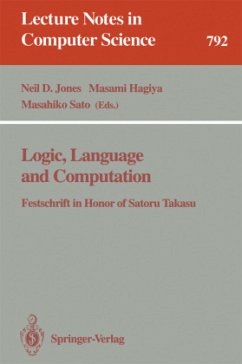 Logic, Language and Computation - Jones, Neil D. / Hagiya, Masami / Sato, Masahiko (eds.)