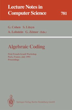 Algebraic Coding - Cohen