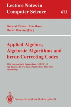 Applied Algebra, Algebraic Algorithms and Error-Correcting Codes - Cohen