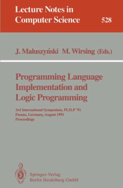 Programming Language Implementation and Logic Programming - Maluszynski, Jan / Wirsing, Martin (eds.)