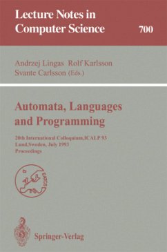 Automata, Languages and Programming - Lingas, Andrzej / Karlsson, Rolf / Carlsson, Svante (eds.)