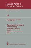 Mathematical Foundations of Programming Language Semantics