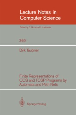 Finite Representations of CCS and TCSP Programs by Automata and Petri Nets - Taubner, Dirk A.