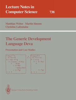 The Generic Development Language Deva - Weber, Matthias;Simons, Martin;Lafontaine, Christine