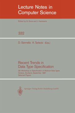 Recent Trends in Data Type Specification - Sannella, Donald / Tarlecki, Andrzej (eds.)