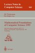 Mathematical Foundations of Computer... - Bild 1