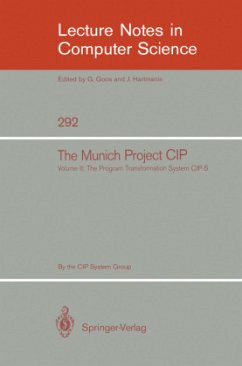 The Munich Project CIP - Bauer, F.L. (Assist. ed.) / Ehler, H. / Horsch, A. / Möller, B. / Partsch, H. / Paukner, O. / Pepper, P.