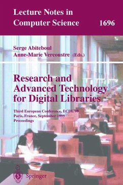 Research and Advanced Technology for Digital Libraries - Abiteboul, Serge / Vercoustre, Anne-Marie (eds.)