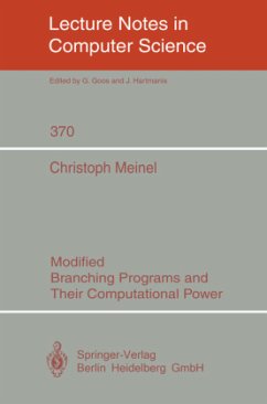 Modified Branching Programs and Their Computational Power - Meinel, Christoph