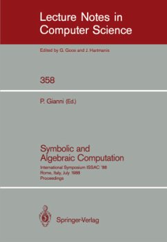 Symbolic and Algebraic Computation - Gianni, Patrizia (ed.)