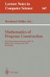 Mathematics of Program Construction - Bild 1